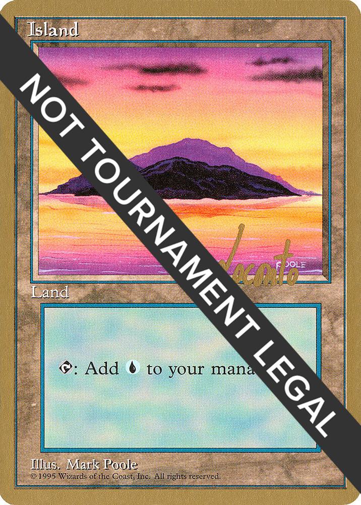 Island A 1996 Michael Loconto 4ED ml367/308 (World Championship Decks)  | Good Games Modbury