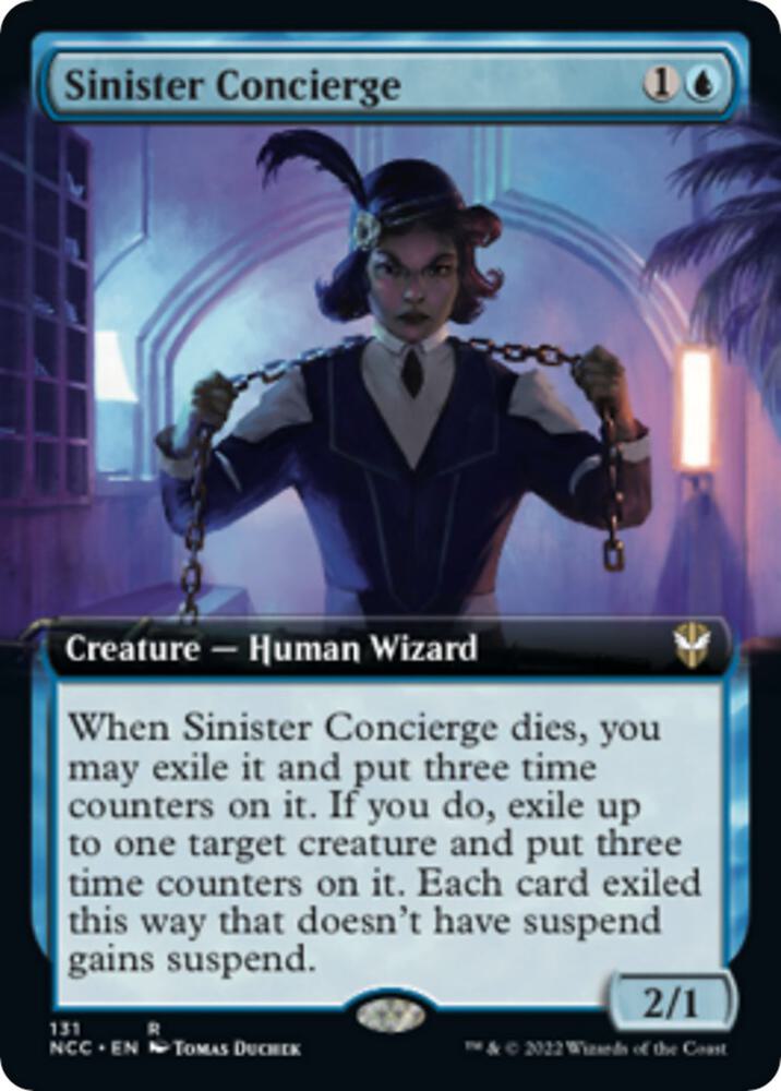 Sinister Concierge Extended Art 131/93 (Commander: Streets of New Capenna)  | Good Games Modbury