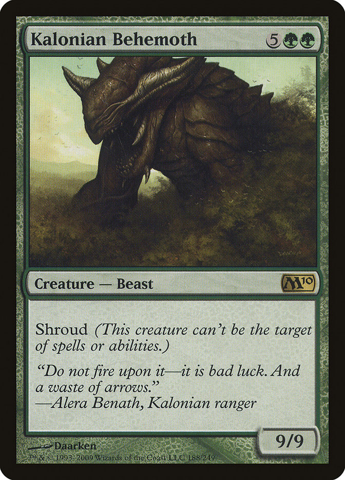 Kalonian Behemoth 188/249 (Magic 2010 (M10))  - Foil | Good Games Modbury