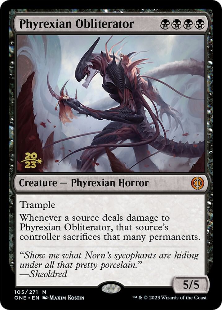 Phyrexian Obliterator 105s/160 (Prerelease Cards)  - Foil | Good Games Modbury