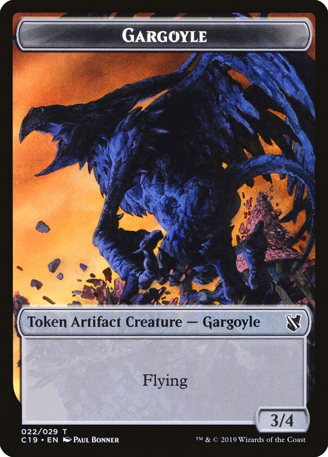 Gargoyle Token [Commander 2019 Tokens] | Good Games Modbury