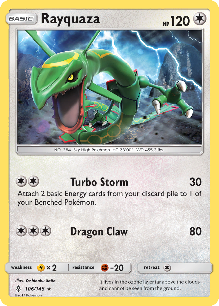 Rayquaza (106/145) [Sun & Moon: Guardians Rising] | Good Games Modbury