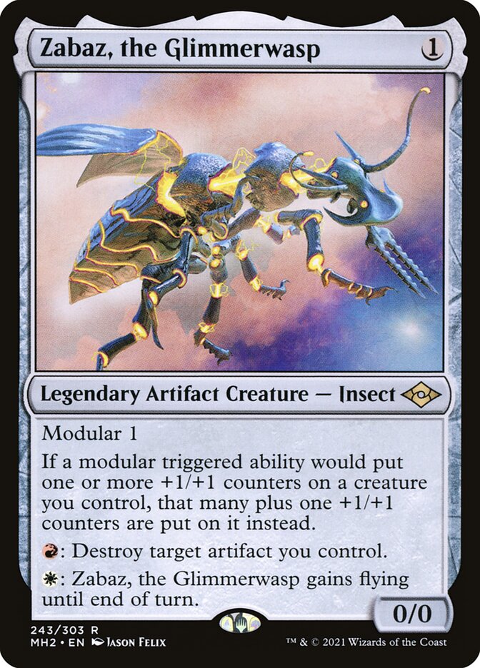 Zabaz, the Glimmerwasp 243/303 (Modern Horizons 2)  - Foil | Good Games Modbury