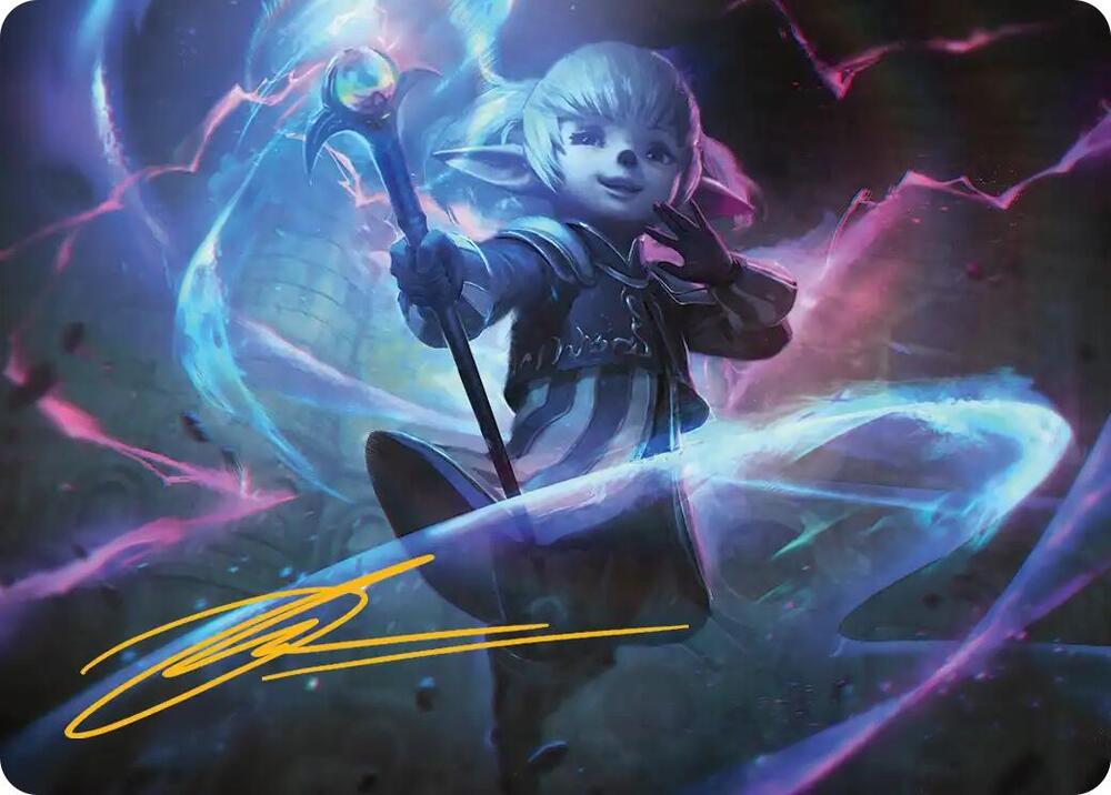 Shantotto Tactician Magician Art Card Gold Stamped Signature 16 (Art Series: FINAL FANTASY)  | Good Games Modbury
