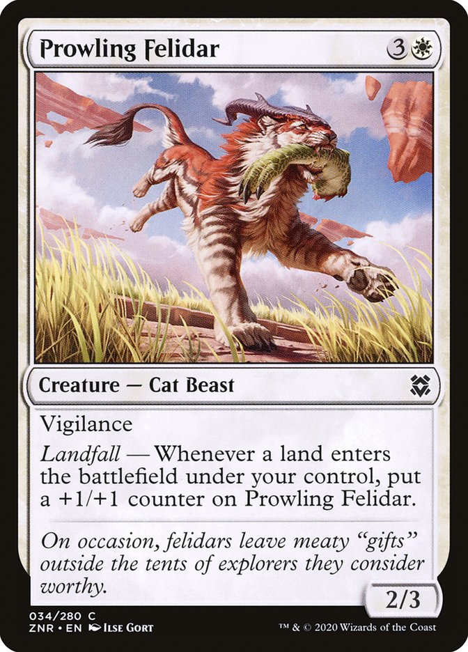 Prowling Felidar [Zendikar Rising] | Good Games Modbury