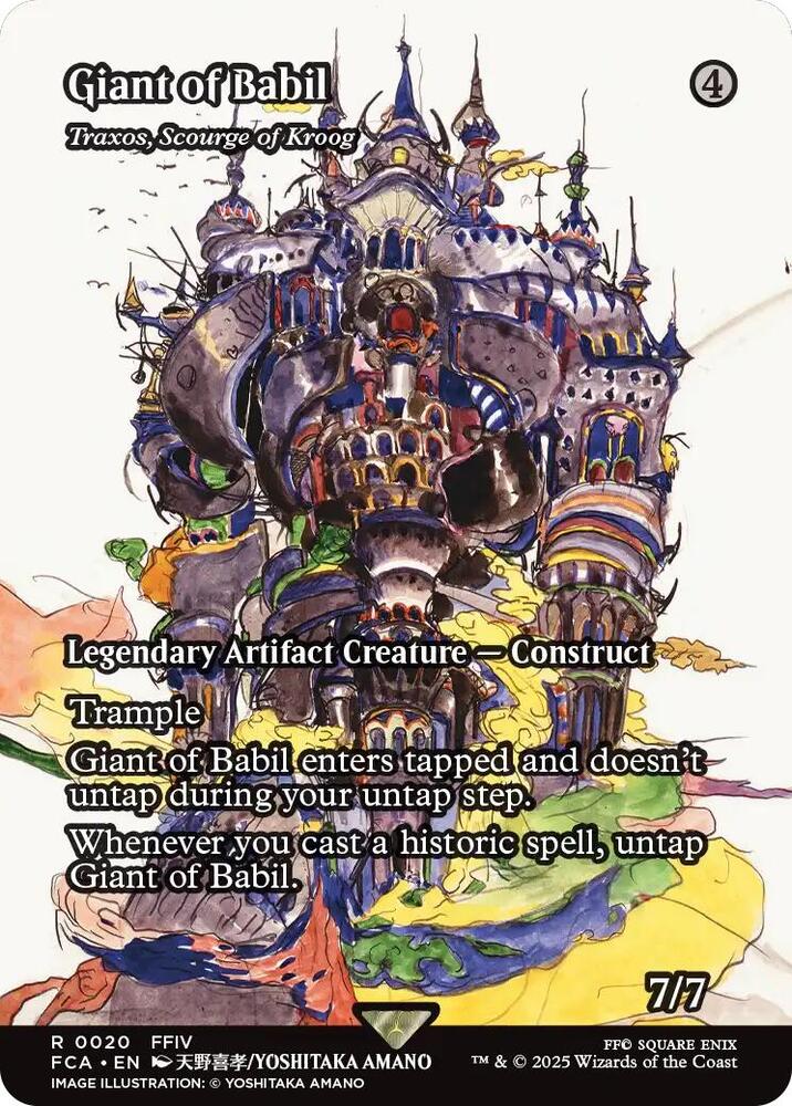 Giant of Babil - Traxos, Scourge of Kroog 20 (FINAL FANTASY: Through the Ages)  - Showcase Foil | Good Games Modbury