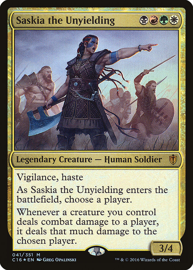 Saskia the Unyielding 41/351 (Commander 2016)  - Foil | Good Games Modbury