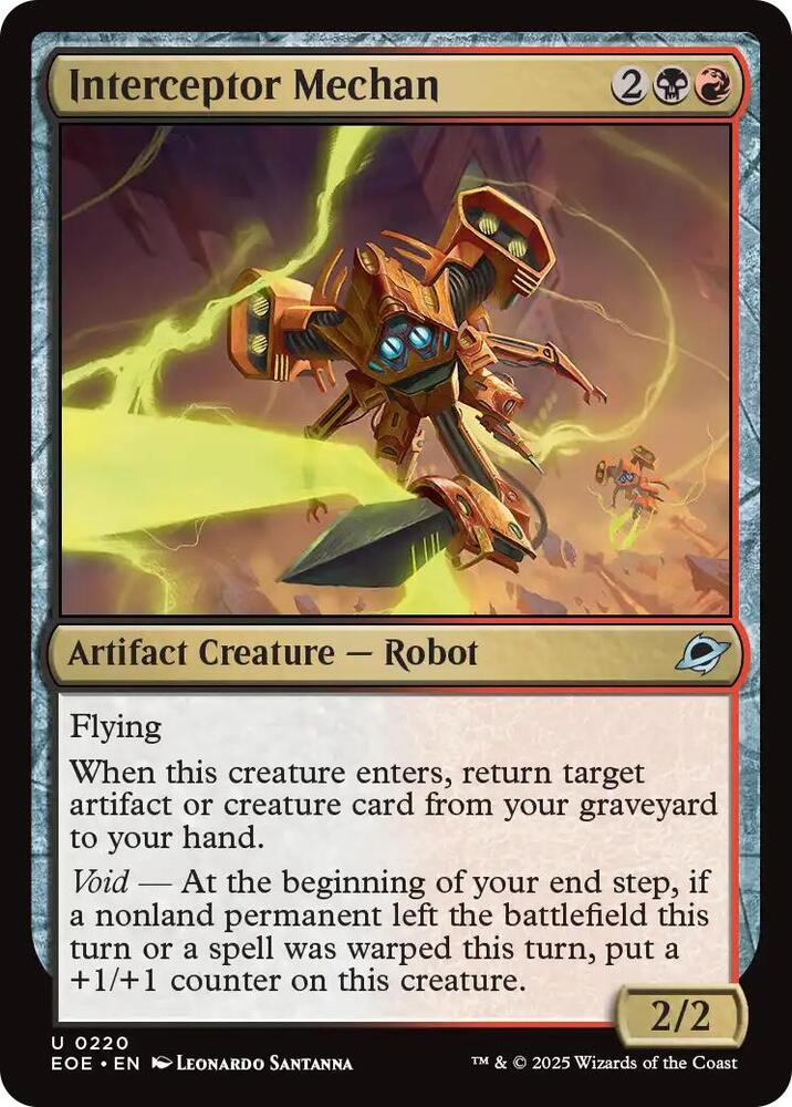 Interceptor Mechan 220/276 (Edge of Eternities)  - Foil | Good Games Modbury