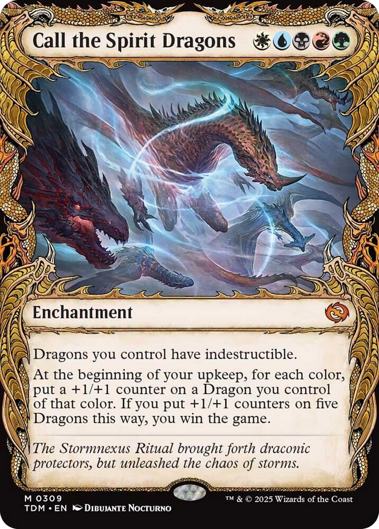 Call the Spirit Dragons (Showcase) [Tarkir: Dragonstorm] | Good Games Modbury