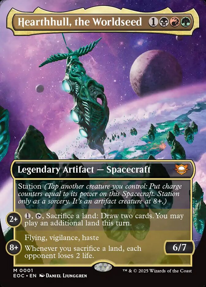 Hearthhull, the Worldseed 1 (Commander: Edge of Eternities)  - Borderless | Good Games Modbury