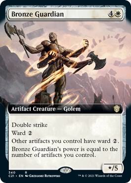 Bronze Guardian Extended Art 340 (Commander 2021)  | Good Games Modbury