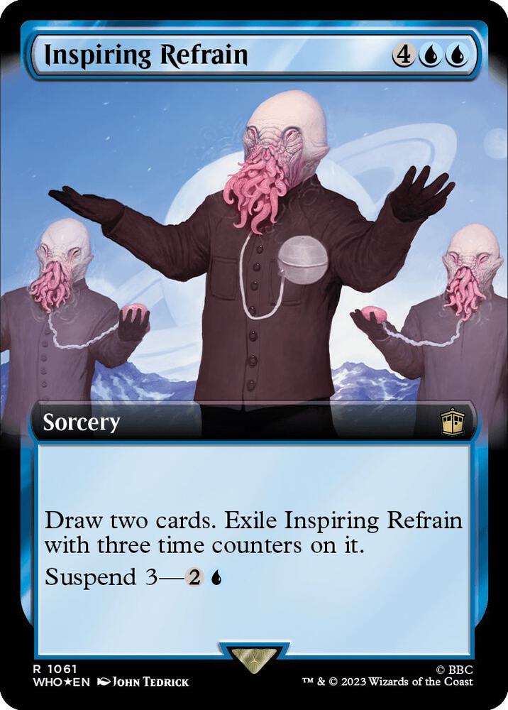 Inspiring Refrain 1061/331 (Universes Beyond: Doctor Who)  - Extended Art Surge Foil | Good Games Modbury