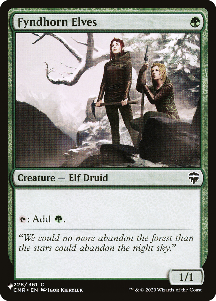 Fyndhorn Elves [The List Reprints] | Good Games Modbury