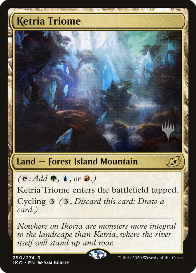 Ketria Triome (Promo Pack) [Ikoria: Lair of Behemoths Promos] | Good Games Modbury