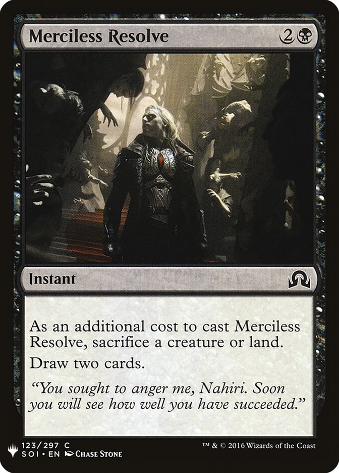Merciless Resolve [Mystery Booster] | Good Games Modbury