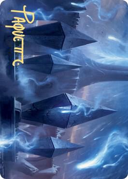 Sea Gate Restoration Art Card Gold Stamped Signature 49 (Art Series: Zendikar Rising)  | Good Games Modbury