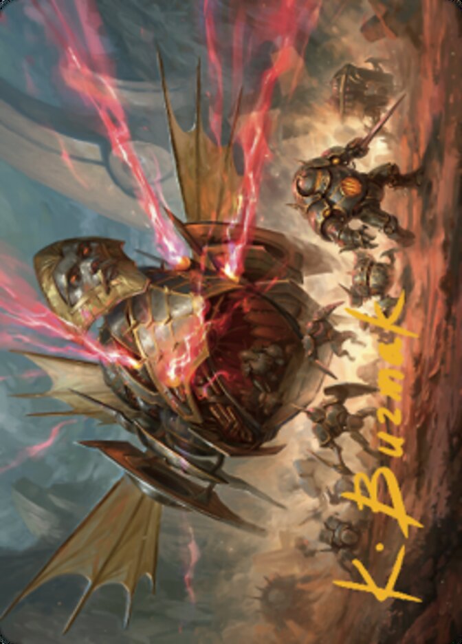 Liberator, Urza's Battlethopter Art Card (Gold-Stamped Signature) [The Brothers' War Art Series] | Good Games Modbury
