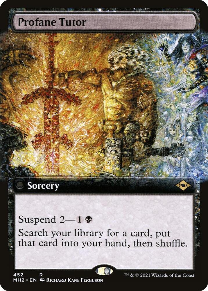 Profane Tutor Extended Art 452 (Modern Horizons 2)  - Foil | Good Games Modbury