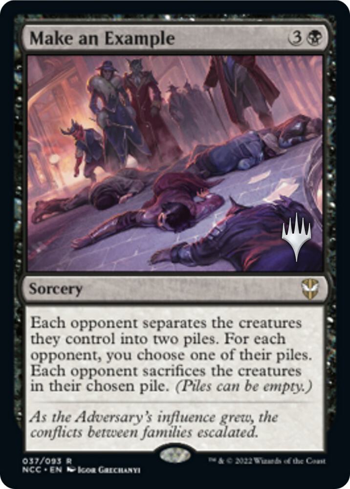 Make an Example 37 (Promo Pack: Streets of New Capenna)  - Foil | Good Games Modbury