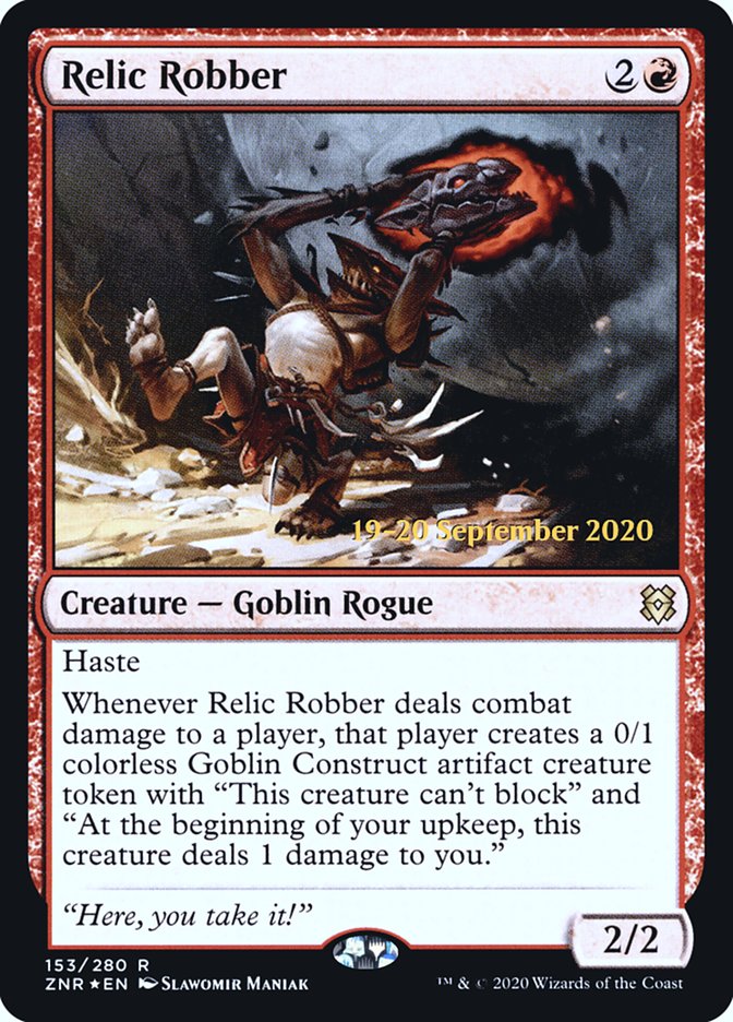 Relic Robber [Zendikar Rising Prerelease Promos] | Good Games Modbury