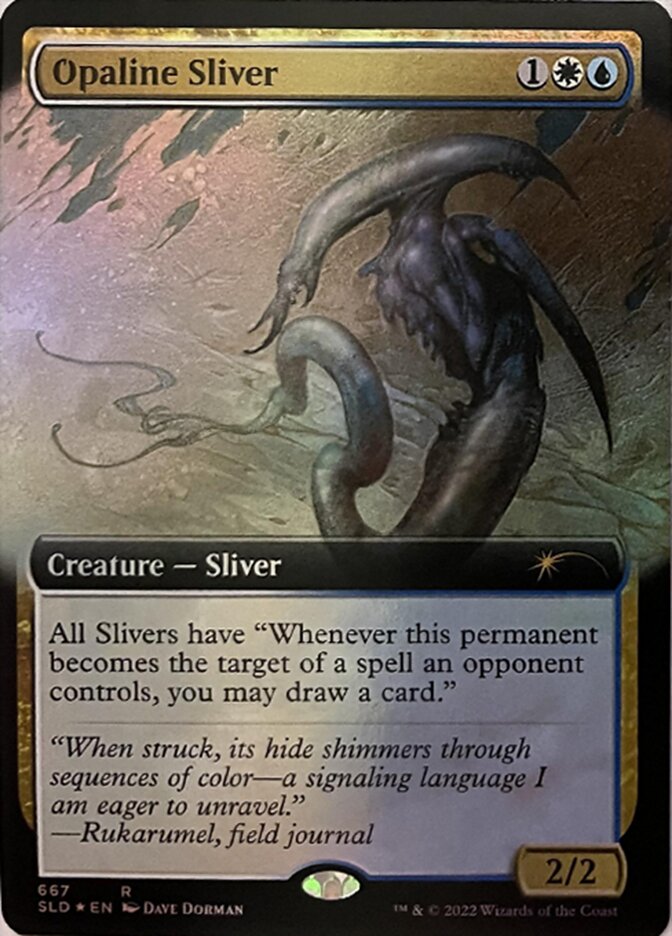 Opaline Sliver (Extended Art) [Secret Lair Drop Promos] | Good Games Modbury