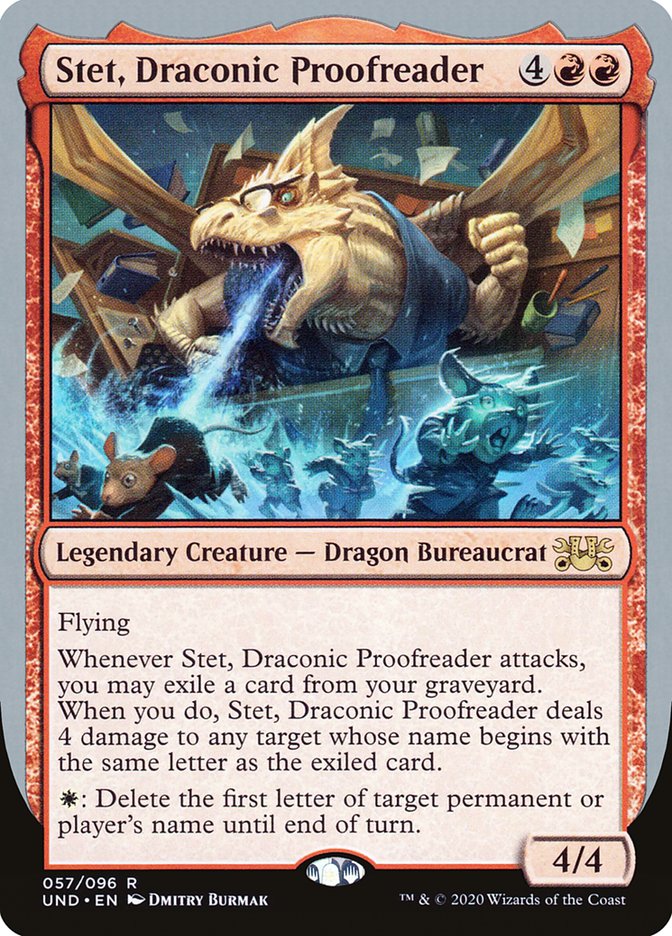 Stet, Draconic Proofreader 57/96 (Unsanctioned)  | Good Games Modbury