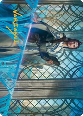 Hurkyl Master Wizard Art Card Gold Stamped Signature 10 (Art Series: The Brothers' War)  | Good Games Modbury