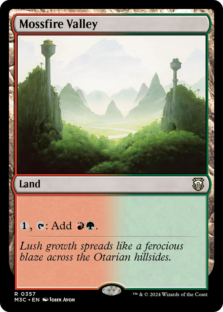 Mossfire Valley (Ripple Foil) [Modern Horizons 3 Commander] | Good Games Modbury