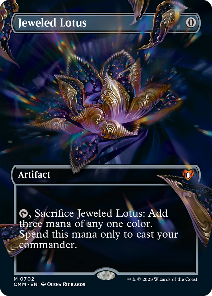 Jeweled Lotus (Borderless Alternate Art) [Commander Masters] | Good Games Modbury