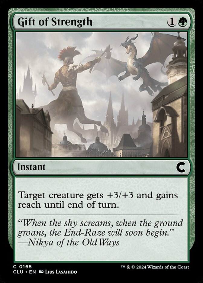 Gift of Strength 165/284 (Ravnica: Clue Edition)  | Good Games Modbury