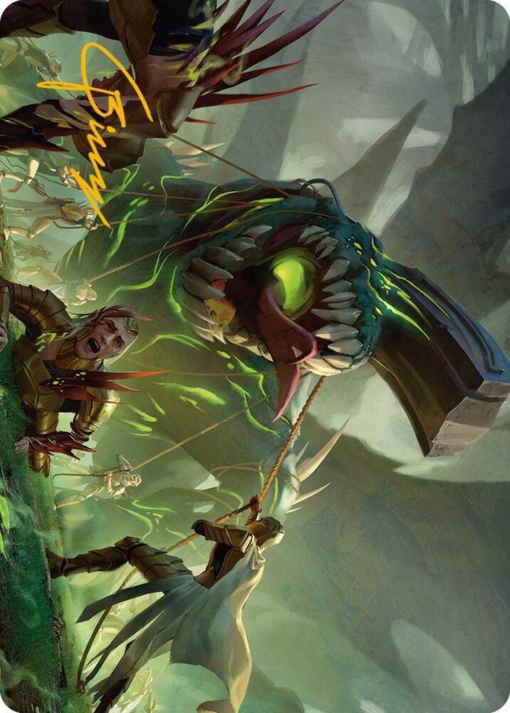 Noxious Assault Art Card Gold Stamped Signature 41 (Art Series: Phyrexia: All Will Be One)  | Good Games Modbury
