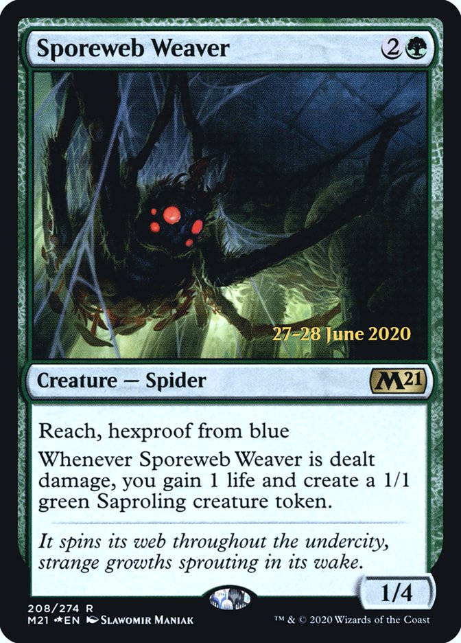 Sporeweb Weaver [Core Set 2021 Prerelease Promos] | Good Games Modbury