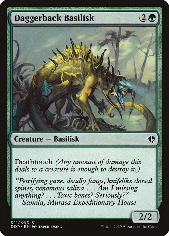Daggerback Basilisk 11/80 (Duel Decks: Zendikar vs. Eldrazi)  | Good Games Modbury