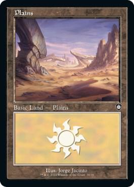 Plains 30 Retro Frame 30/40 (Commander: The Brothers' War)  | Good Games Modbury