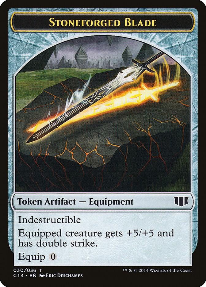 Stoneforged Blade Germ Double Sided Token 30 // 14 (Commander 2014)  | Good Games Modbury