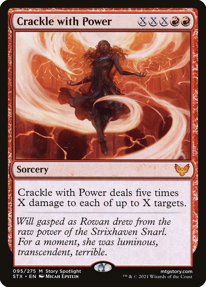 Crackle with Power 95 (Strixhaven: School of Mages)  - Foil | Good Games Modbury