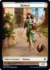 Human // Food (16) Double-Sided Token [Throne of Eldraine Tokens] | Good Games Modbury