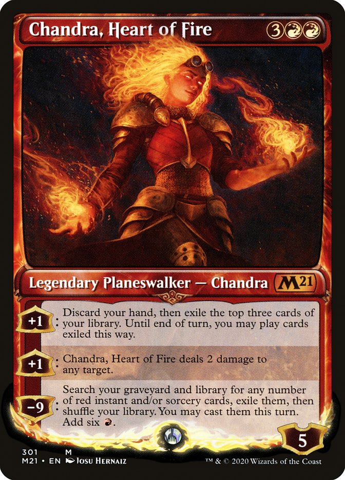 Chandra, Heart of Fire (Showcase) [Core Set 2021] | Good Games Modbury