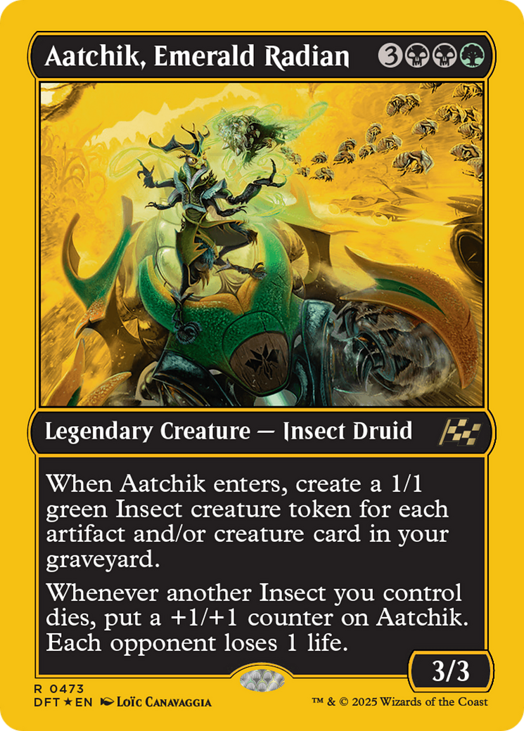 Aatchik, Emerald Radian (First-Place Foil) [Aetherdrift] | Good Games Modbury