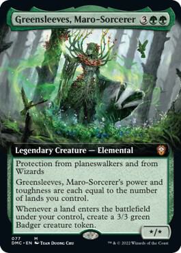 Greensleeves Maro Sorcerer Extended Art 77/50 (Commander: Dominaria United)  - Foil | Good Games Modbury