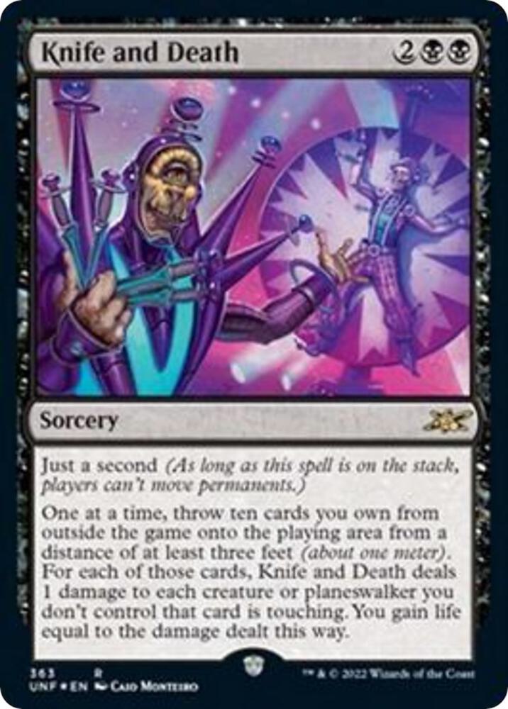 Knife and Death Galaxy Foil 363/244 (Unfinity)  - Foil | Good Games Modbury