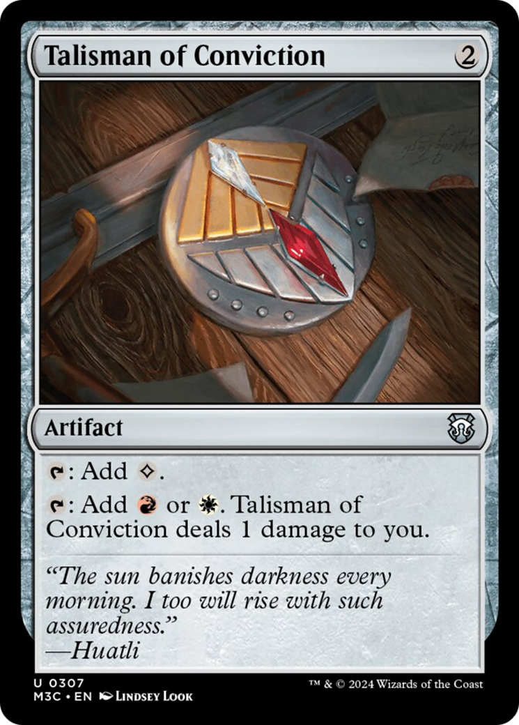Talisman of Conviction [Modern Horizons 3 Commander] | Good Games Modbury