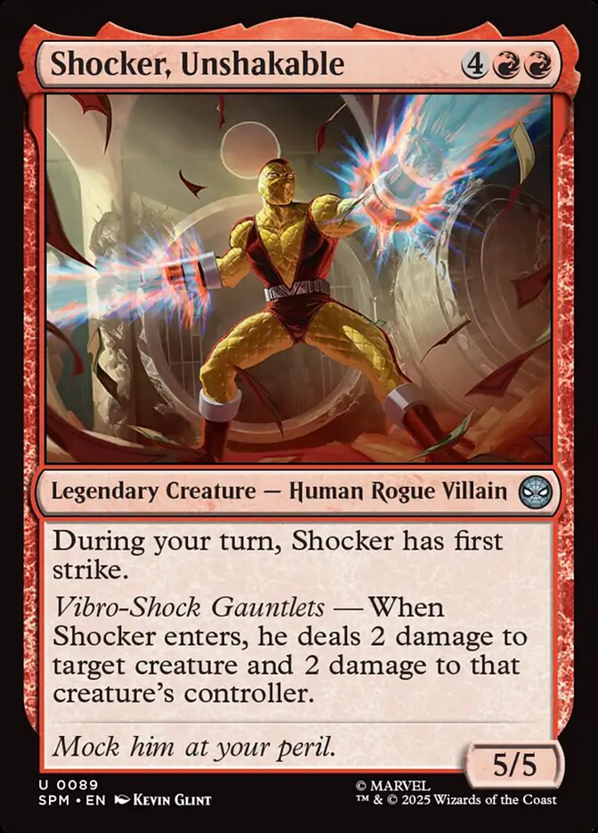 Shocker, Unshakable 89 (Marvel's Spider-Man)  - Foil | Good Games Modbury
