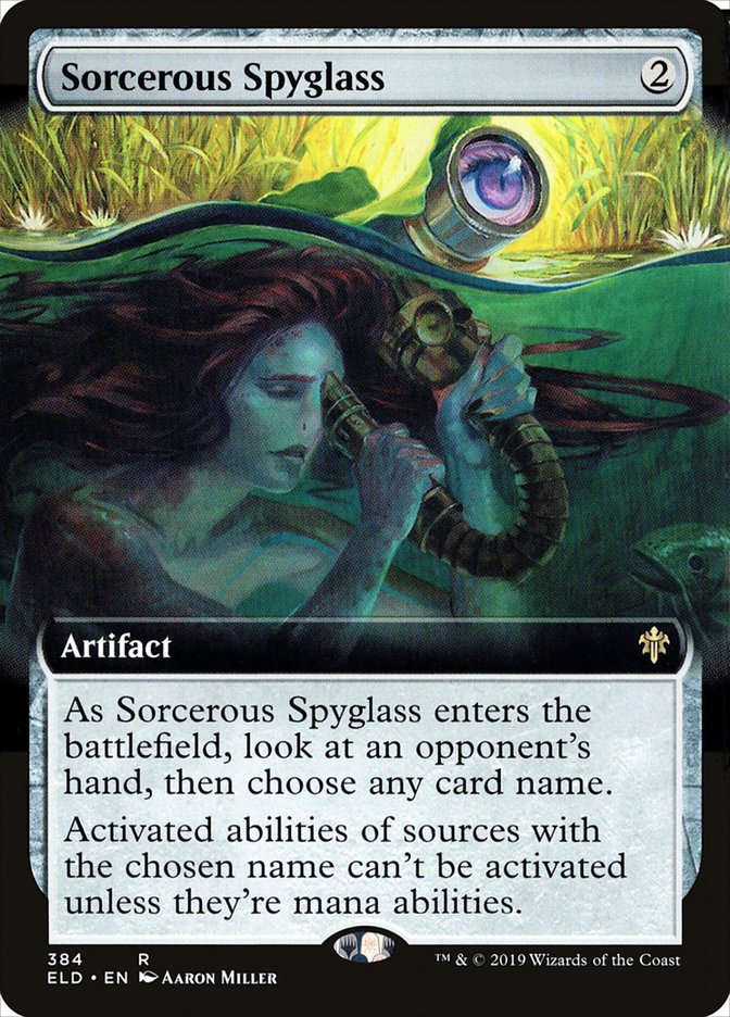 Sorcerous Spyglass (Extended Art) [Throne of Eldraine] | Good Games Modbury