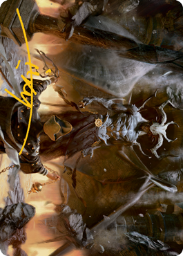 Ormendahl, the Corrupter Art Card (Gold-Stamped Signature) [Innistrad: Midnight Hunt Art Series] | Good Games Modbury