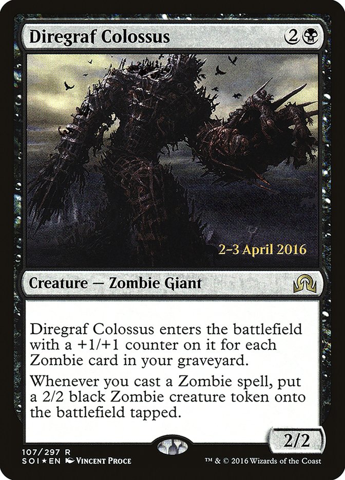 Diregraf Colossus [Shadows over Innistrad Prerelease Promos] | Good Games Modbury