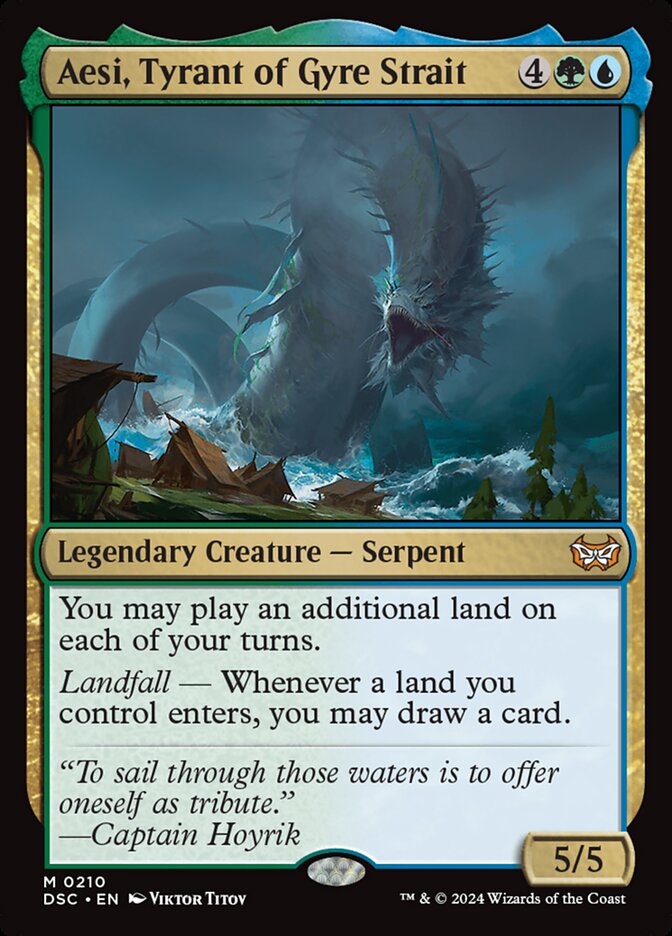 Aesi, Tyrant of Gyre Strait 210/40 (Commander: Duskmourn: House of Horror)  | Good Games Modbury
