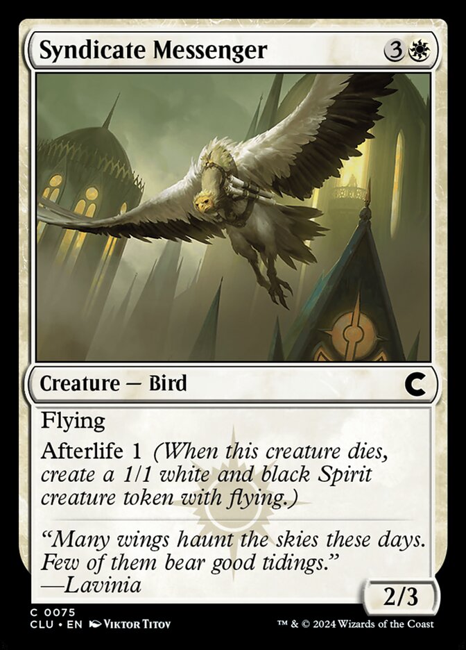 Syndicate Messenger 75/284 (Ravnica: Clue Edition)  | Good Games Modbury