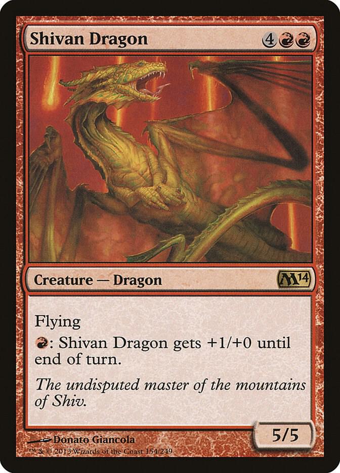 Shivan Dragon 154/249 (Magic 2014 (M14))  | Good Games Modbury