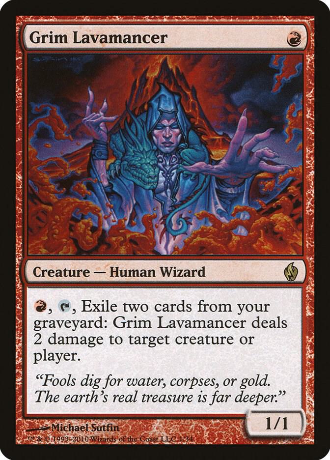 Grim Lavamancer 1/34 (Premium Deck Series: Fire and Lightning)  - Foil | Good Games Modbury